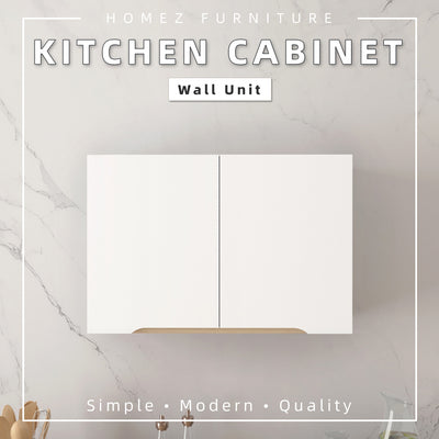 2.6FT Sinowa Series Full Melamine Kitchen Cabinet Wall Unit / Kitchen Storage-HMZ-KWC-M6115-WT