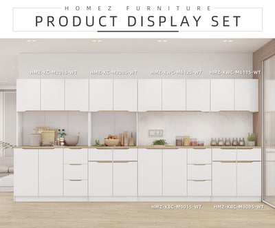 2.6FT Sinowa Series Full Melamine Kitchen Cabinet Wall Unit / Kitchen Storage-HMZ-KWC-M6115-WT