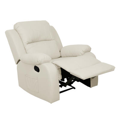 (Free Installation) 3FT 1 Seater Fabric / TPU Recliner Sofa / Grey / Brown / Blue / Clay/ Cream - HMZ-FN-522/523