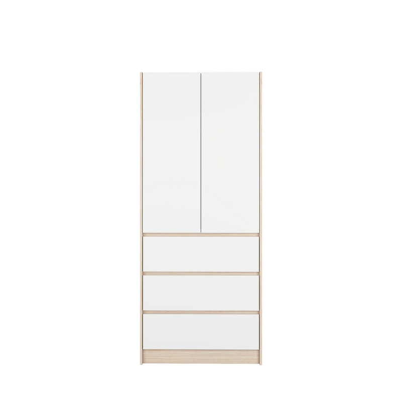 6FT Wardrobe 3 Drawer with Hanging Rod- WD-6417/6007