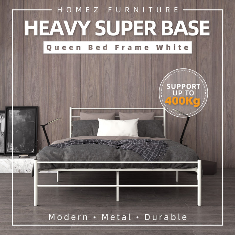 Heavy Super Base Bed Frame Powder Coat Metal-Queen Size - HMZ-FYDB