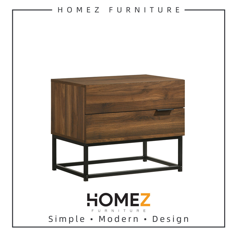 2FT Noble Modernist Design Side Table With 2 Drawer  - HMZ-FN-ST-N0500-CN
