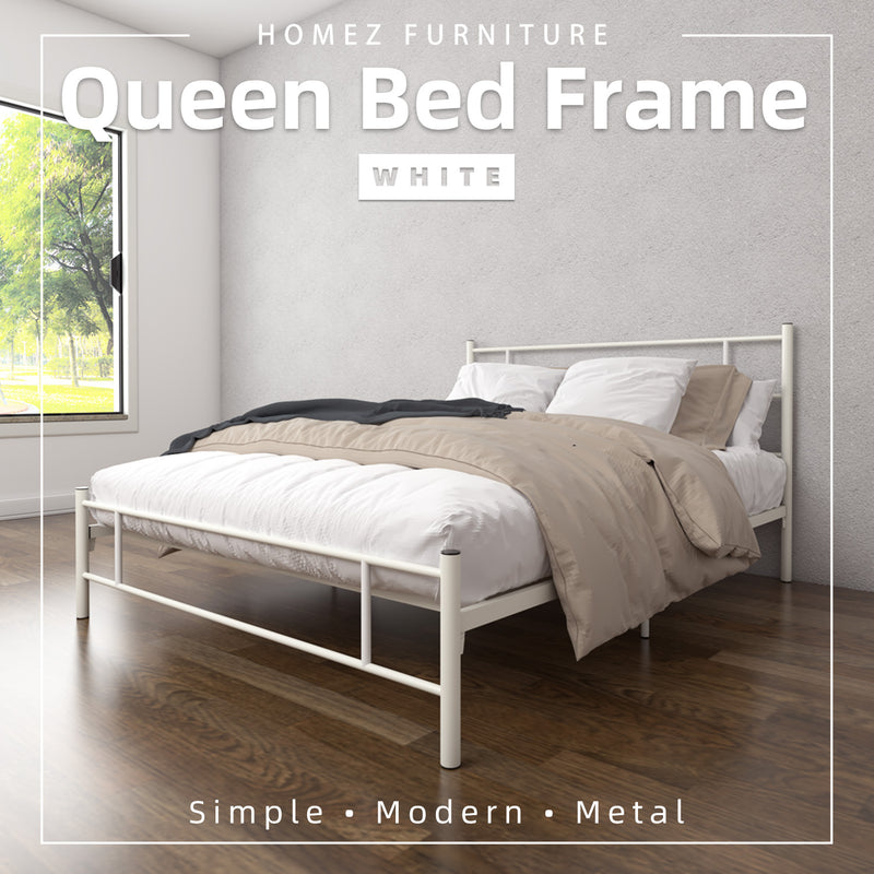 3V Powder Coat Metal Queen Size Bed Frame - ED902F