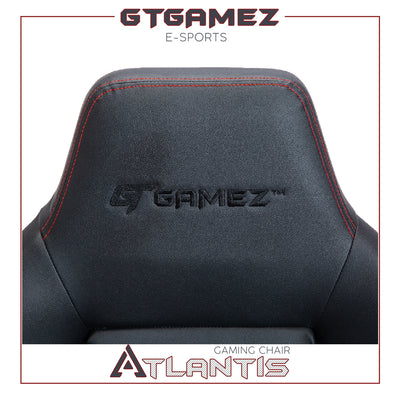 GTGAMEZ Atlantis Gaming Chair Racing Video Game Chair with Ergonomic Backrest and Seat Height Adjustment