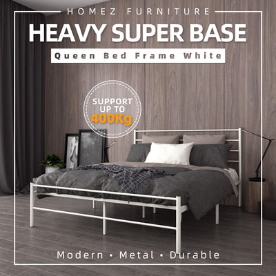 Heavy Super Base Bed Frame Powder Coat Metal-Queen Size - HMZ-FYDB