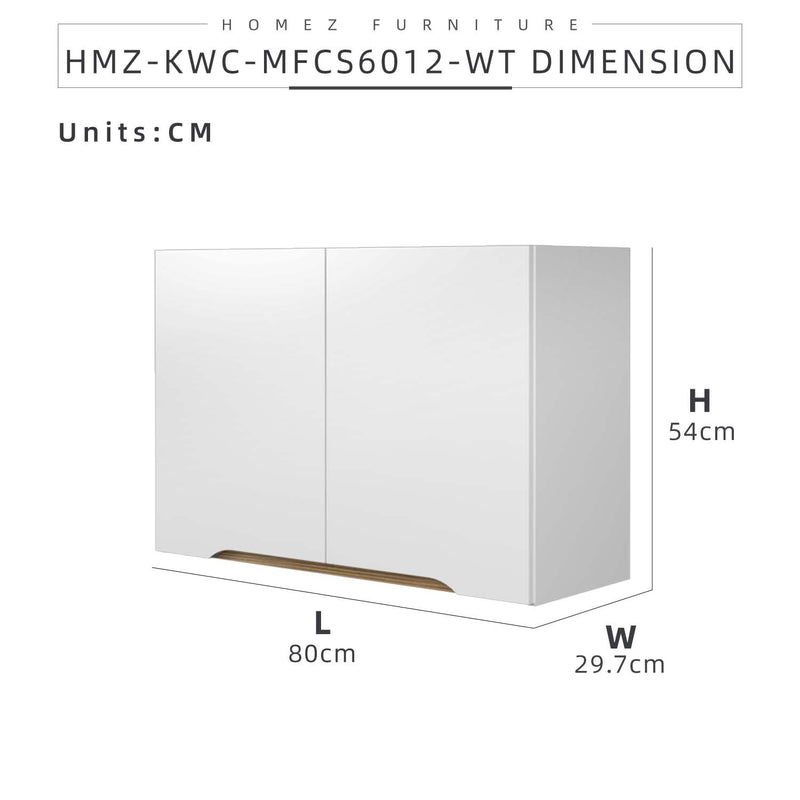 (Self-assembly) Situra Series Kitchen Cabinets Wall Unit Kitchen Storage - MFCS6012-WT