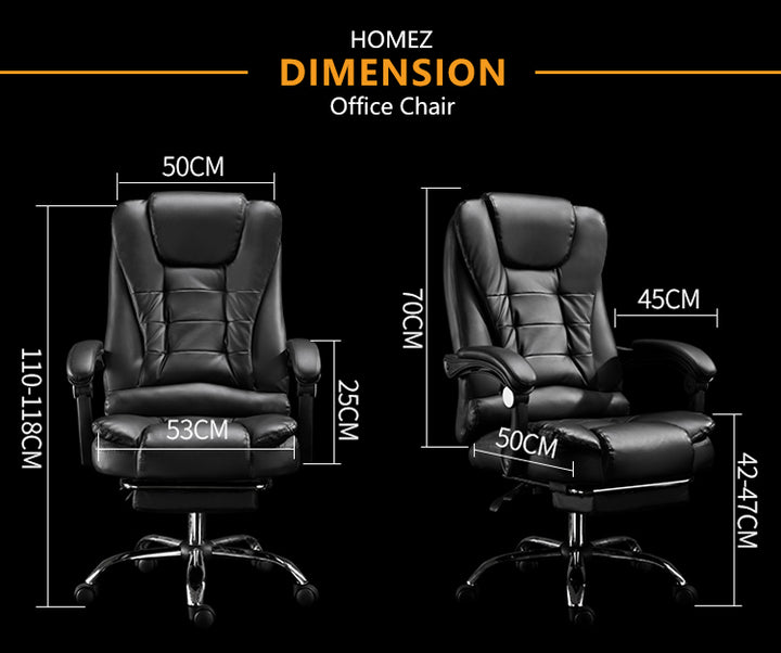 BLACK Office Chair GMZ-GC-YG-809-6BK Video Game Chair with Ergonomic B –  HOMEZ SG