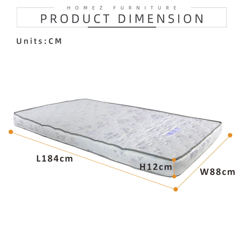 Pure Foam Star 5inch (12cm) Single Foam Mattress - HMZ-MT-Purefoam-3FT