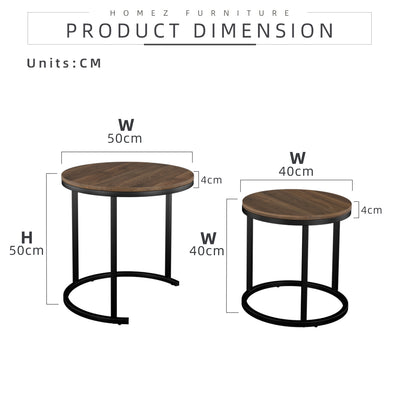 (Self-assembly) 1.5FT Noble Series Coffee Table / Side Table Modernist Design - HMZ-FN-CT-N3003-CN