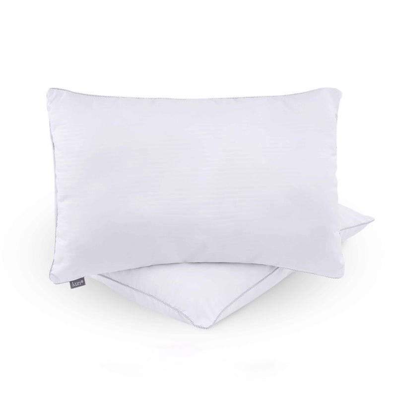 Kun Signature Hotel Quality Pillow With Grey Piping