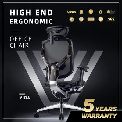 (Free Installation) GTChair VIDA-V7-X / Y Frame Ergonomic Office Chair / Gaming Chair with Adjustment - GTC-GC-V7X-BK-MH