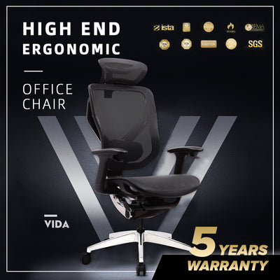 (Free Installation) GTChair VIDA-V7-X / Y Frame Ergonomic Office Chair / Gaming Chair with Adjustment - GTC-GC-V7X-BK-MH