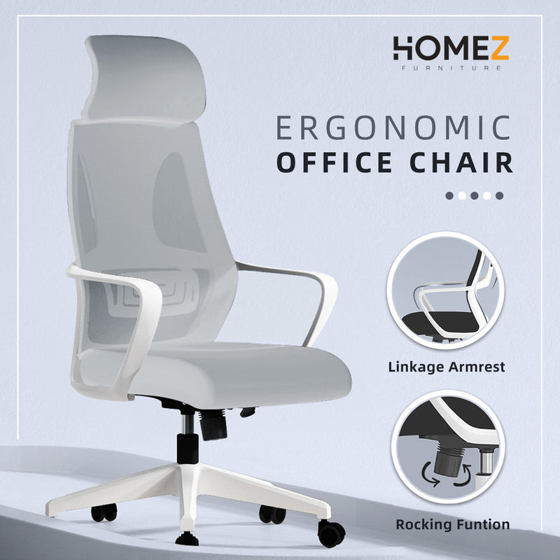 (Self-assembly) High Back Mesh Office Chair with Ergonomic Design - OC-HB-9010