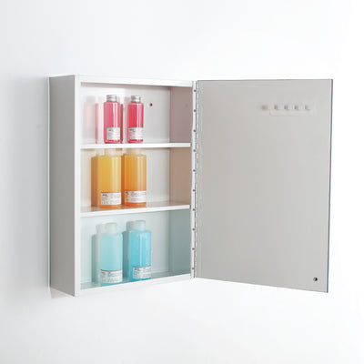 Bathroom Mirror Cabinet HMZ-BR-MC-WA7022R Powder Coat Finish - L350 x W125 x H500mm