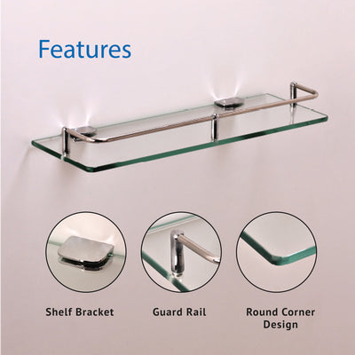 40CM Bathroom Glass Shelf - HMZ-BRGS-LY8805