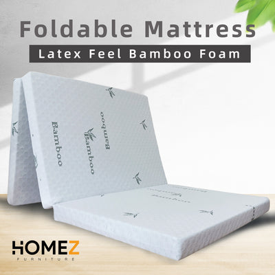 2.5 inch Foldable Anti-Static Bamboo Foam Single Mattress  - HMZ-FMT-BAMBOO-2.5INCH