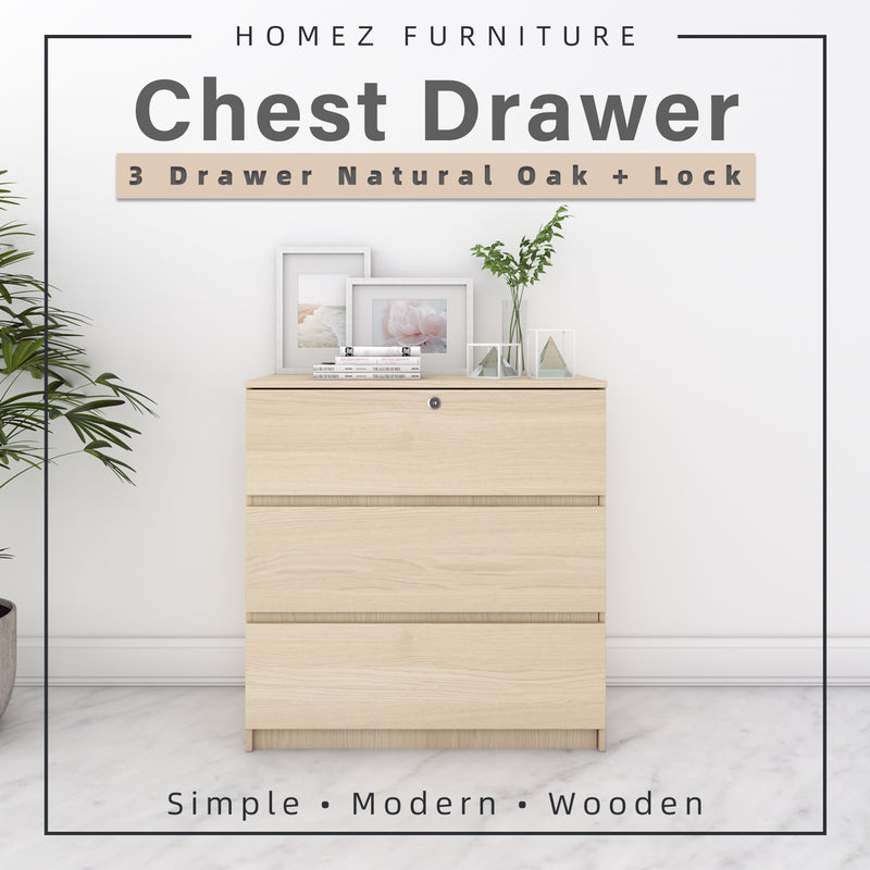 2.5FT 3 Layers Chest Drawer with Drawer Storage - HMZ-CD-DT-7000