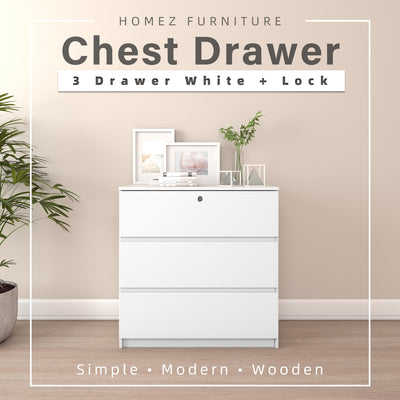 2.5FT 3 Layers Chest Drawer with Drawer Storage - HMZ-CD-DT-7000