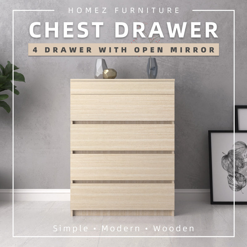 4 Layers Chest Drawer with Open Mirror - CD-7007