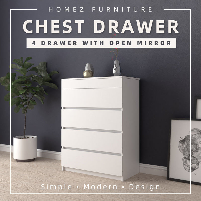 4 Layers Chest Drawer with Open Mirror - CD-7007