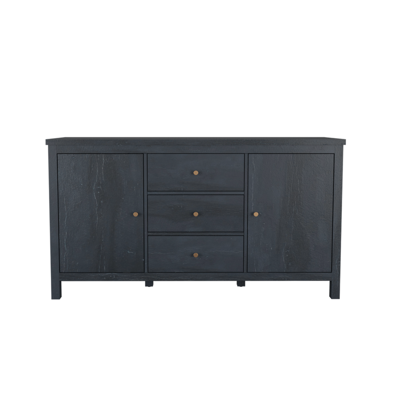 5FT Akara Series Display Cabinet  with Plastic Wood Leg - HMZ-FN-DC-A1688-DG-A