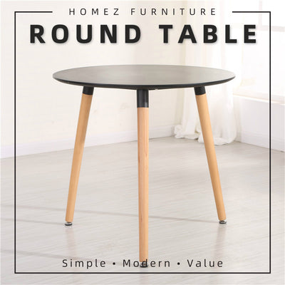 80CM Round Modern Dining Table - HMZ-FN-DT-T80(8075)