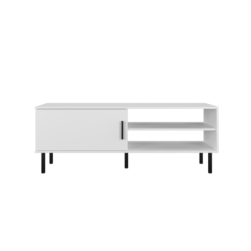 4FT LEGEND TV Cabinet with PVC Leg White Colour Modernist Design - HMZ-FN-TC-5914-WT