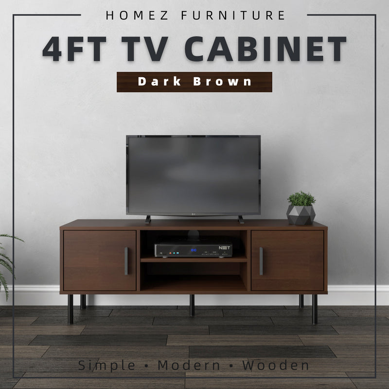 (Self-assembly) 4FT Tv Cabinet Modernist Design Tv Rack / Tv Console - HMZ-FN-TC-EC5015