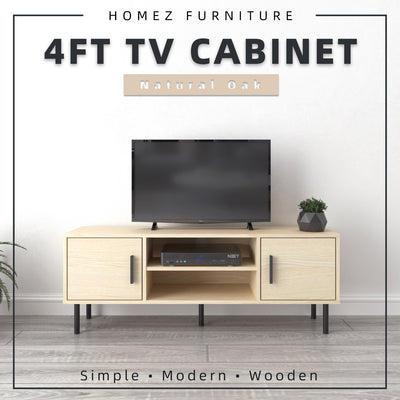 (Self-assembly) 4FT Tv Cabinet Modernist Design Tv Rack / Tv Console - HMZ-FN-TC-EC5015