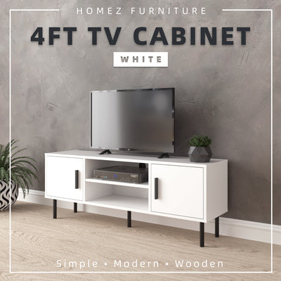 (Self-assembly) 4FT Tv Cabinet Modernist Design Tv Rack / Tv Console - HMZ-FN-TC-EC5015