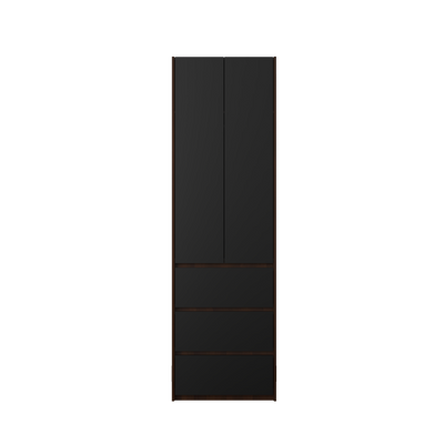 200cm High 2 Door Wardrobe With 3 Drawer - HMZ-FN-WD-6007