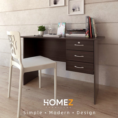 (Self-assembly) Writing Table with 1 Locker + 2 Drawer Table- HMZ-FN-WT-2004