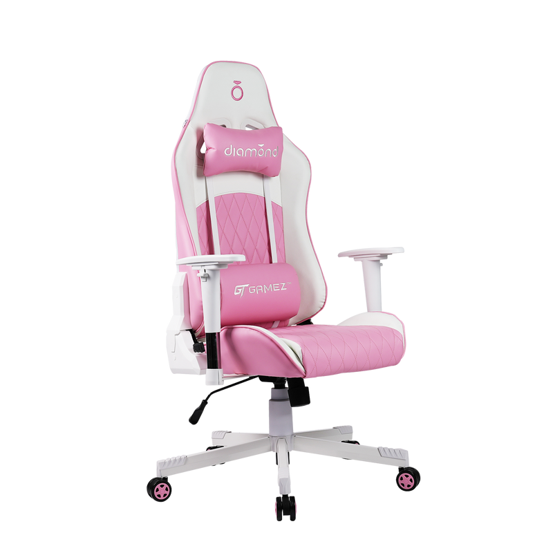 GTGAMEZ Diamond High Back PU Leather / Mesh Back Gaming Chair with Ergonomic Design - HMZ-GC-DJ-0083