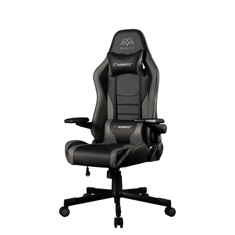 GTGAMEZ Manta High Back Mobile Gaming Chair / PU Leather / Ergonomic Backrest / E-Sports / Pillows - HMZ-GC-DJ-0088