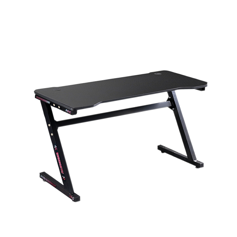 GTGAMEZ Z Series Carbon Fiber Surface With Modern Simple E-sports Gaming Table / Gaming Desk - HMZ-GT-JF-14060-ZL-BK