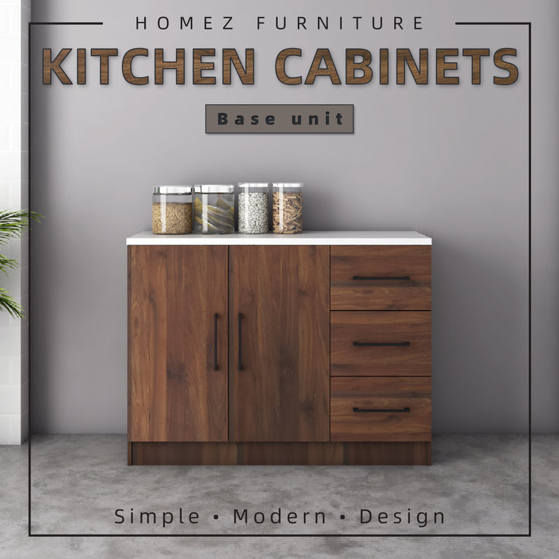 Ventura Series Kitchen Cabinets Base Unit  / Kitchen Storage - HMZ-KBC-MFC9012-WN