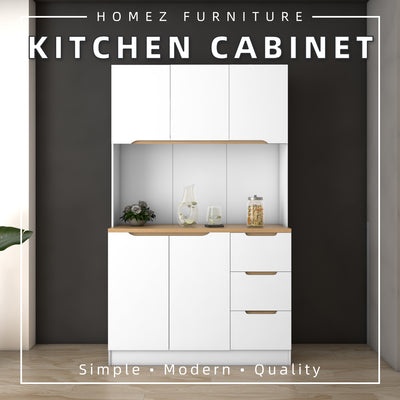 (Self-assembly) Situra Series Kitchen Cabinets Tall Unit  Kitchen Storage - MFCS2012-WT