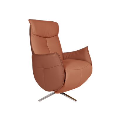 Anita Ergonomic / Recliner Chair / Recliner Sofa / Leather / PU Leather / Yellow / Brown - HMZ-SF-UE-ANITA