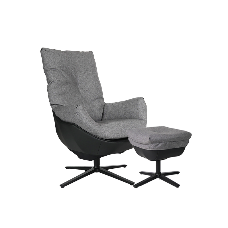 Mona Ergonomic Removable Rocking Chair / Rocking Sofa / Fabric / PVC / White / Black / Grey - HMZ-SF-UE-MONA