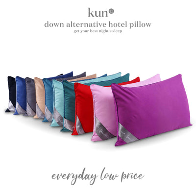 KUN Down Alternative Hotel Pillow/Down Alternative Viral (19" x 29" x 1.2kg) - DOWN-ALT
