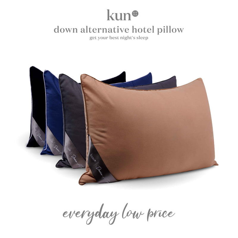 KUN Down Alternative Hotel Pillow/Down Alternative Viral (19" x 29" x 1.2kg) - DOWN-ALT