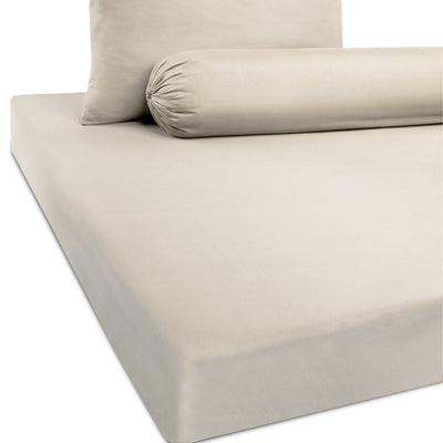 (NEW ARRIVAL) Kun New 100% Polyester Microfiber Fitted Bedsheet (Single / Super Single / Queen / King)