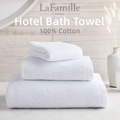 100% Cotton Premium Hotel Adult Bath Towel - White (70 X 140cm)