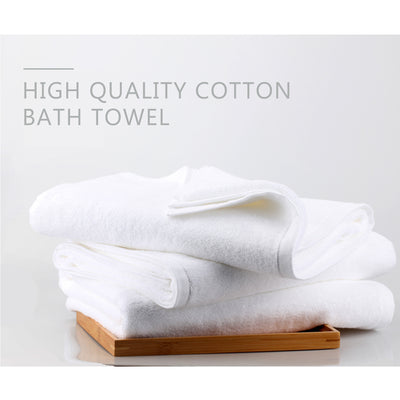 XL King Size Cotton Premium Hotel Adult Cotton Bath Towel - White (76 X 150cm)