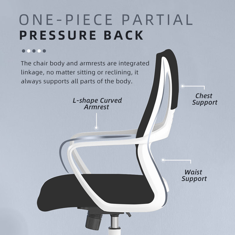 (Self-assembly) Mesh Office Chair with Ergonomic Design - OC-MB-9011