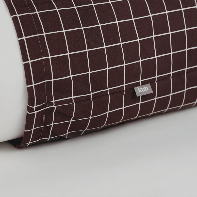 (New Arrival) Kun Minimalist Printed Design Microfibre Pillowcase  (50cm X 76cm) / / Bolster Case (35cm x 105cm)