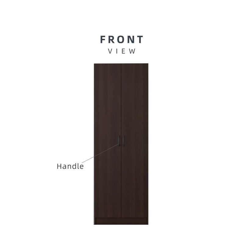 2FT 2 Door Wardrobe with Large Hanging Space - HMZ-FN-WD-6000