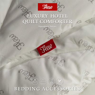 Flew Signature Series Luxury Hotel Quilt Comforter Microfibre Fabric Blanket Quilt Insert (Single/Queen/King)