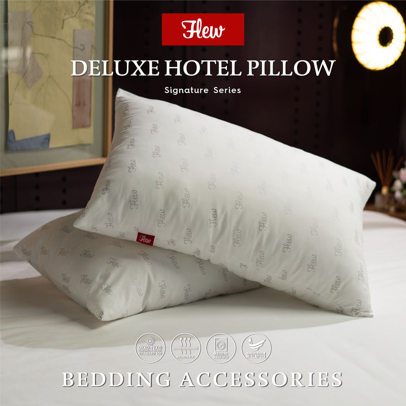 Flew Signature Series Deluxe Hotel Pillow 19 inch x 29 inch x 1.2 kg