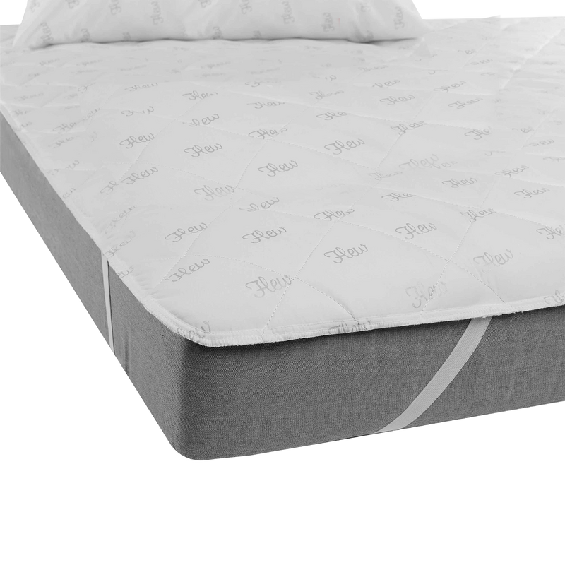 Flew Luxury Hotel Mattress Protector with Microfiber Fabric Quilted (Single/Super Single/Queen/King)